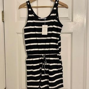 Black and white Romper